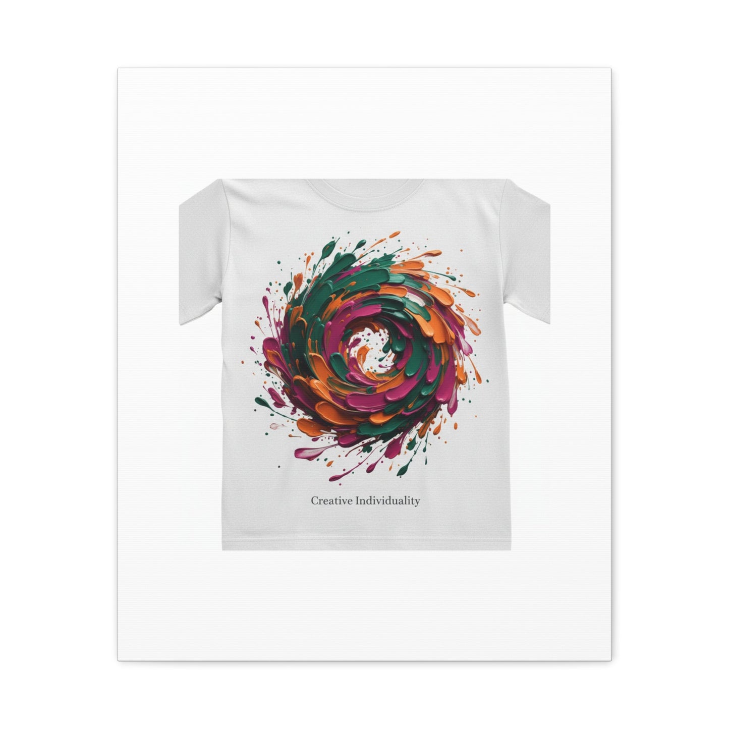 Painterly Abstract Floral Swirl Canvas | Matte Stretched Canvas