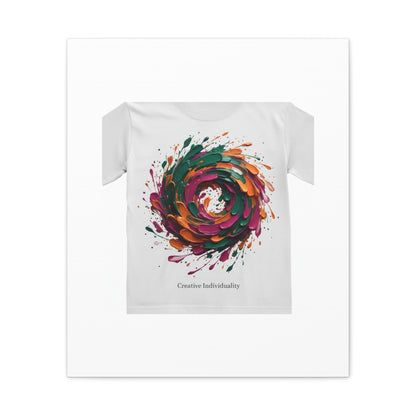 Painterly Abstract Floral Swirl Canvas | Matte Stretched Canvas