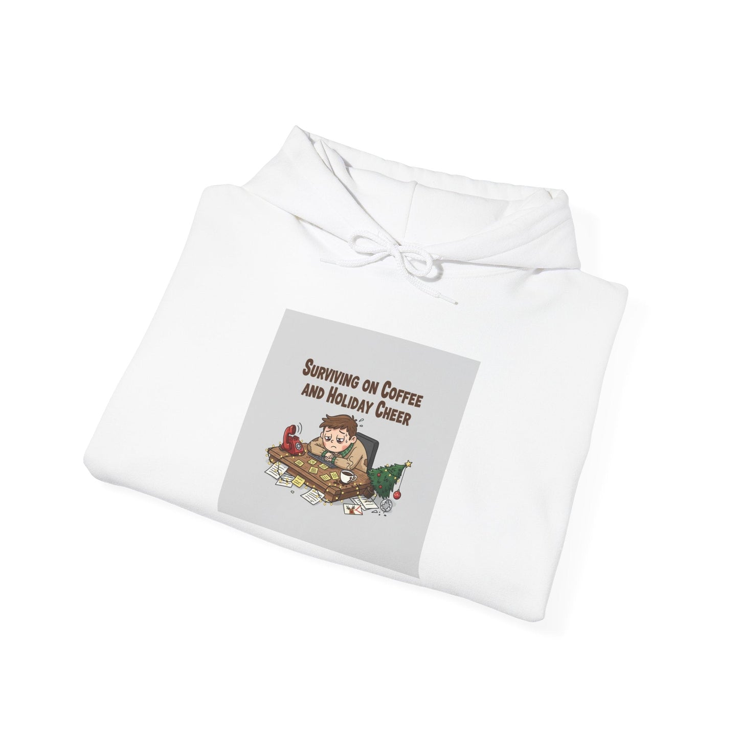 festive but tired hoodie | holiday stress shirt, burnout meme