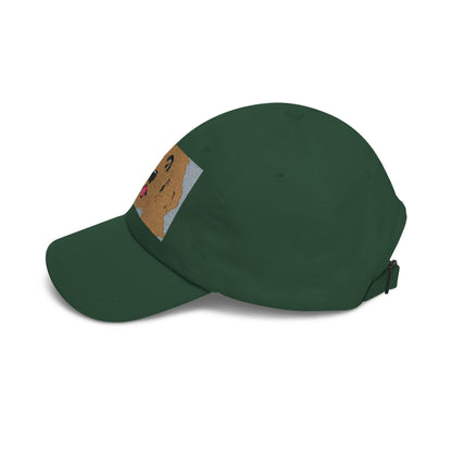 Dad Cap — Happy Golden Retriever Embroidered Patch Hat