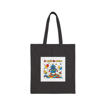 Retro Toy Robot Tote | Throwback Kid, Primary Color Nostalgia
