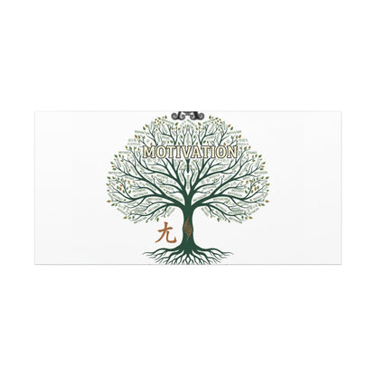 Handwritten Doodle Tree Canvas | Matte Stretched Wall Art