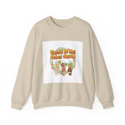 Cheers to Me Sober Squad Sweatshirt | Dry January, Sober Curious Mocktail