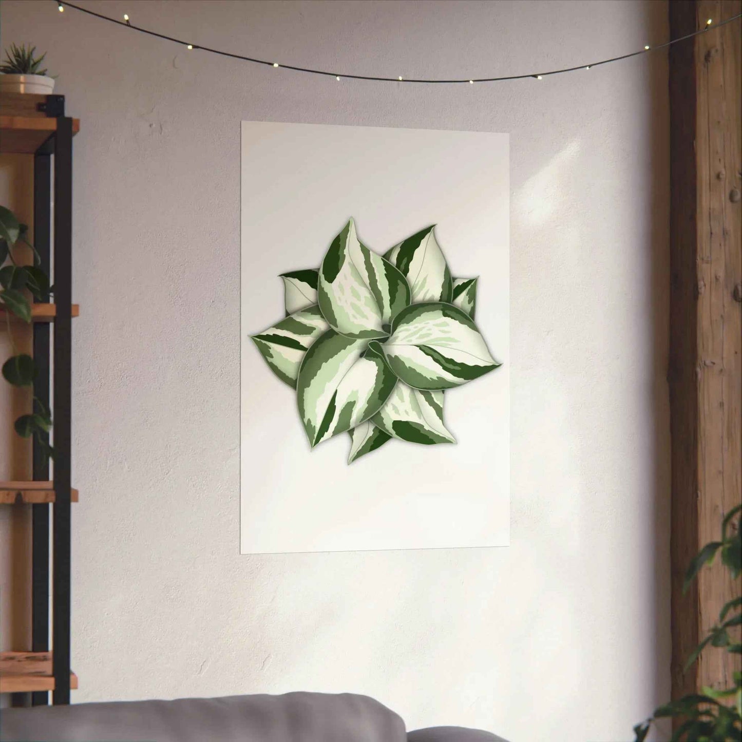 Manjula Pothos Botanical Print – Unframed Wall Art