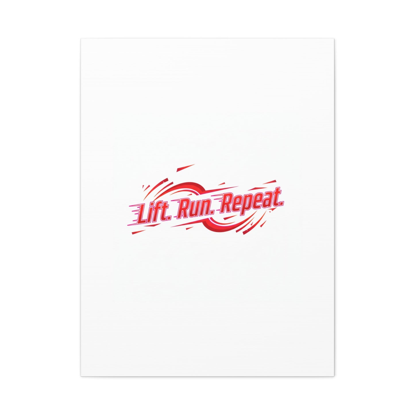 Lift Run Repeat Canvas | Fitness Wall Art, Gym Motivation