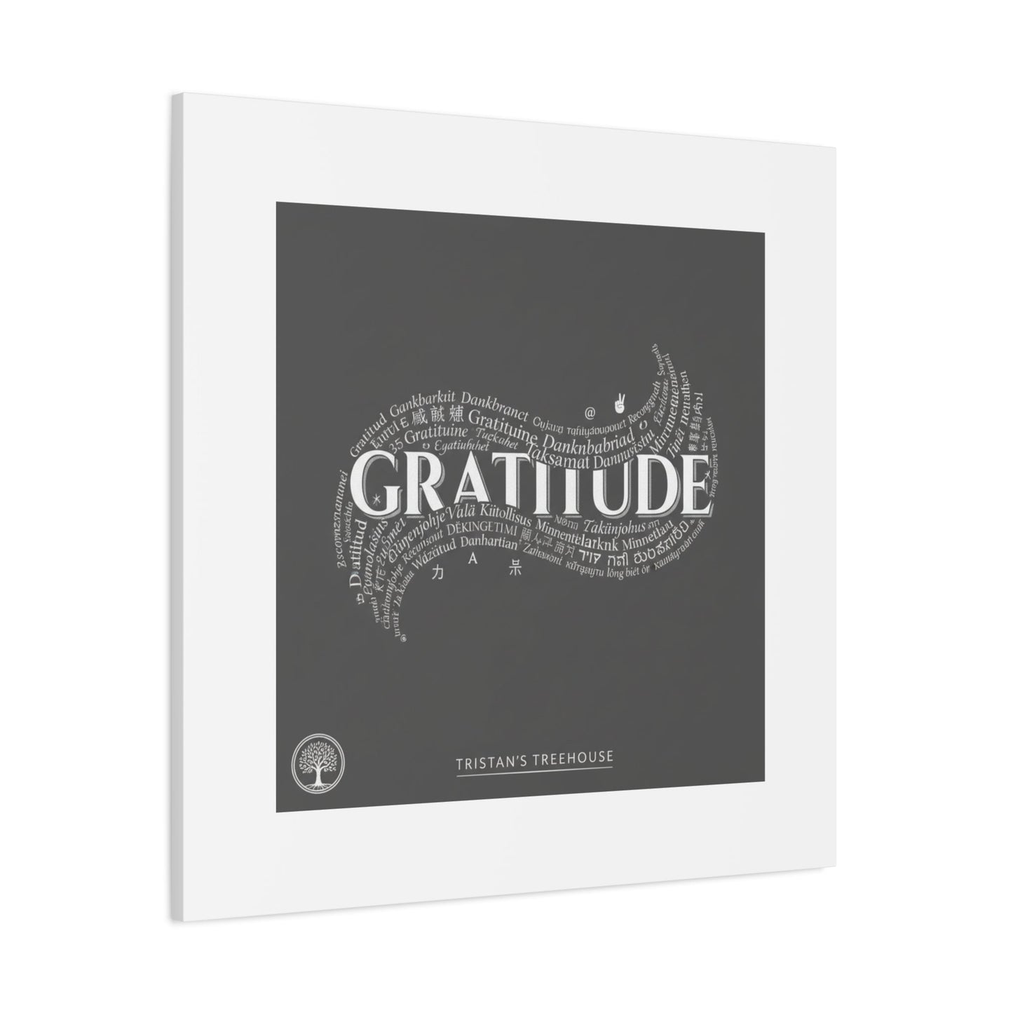 Gratitude Wall Art Matte Canvas | Tiny Treats, sweet uplifting print