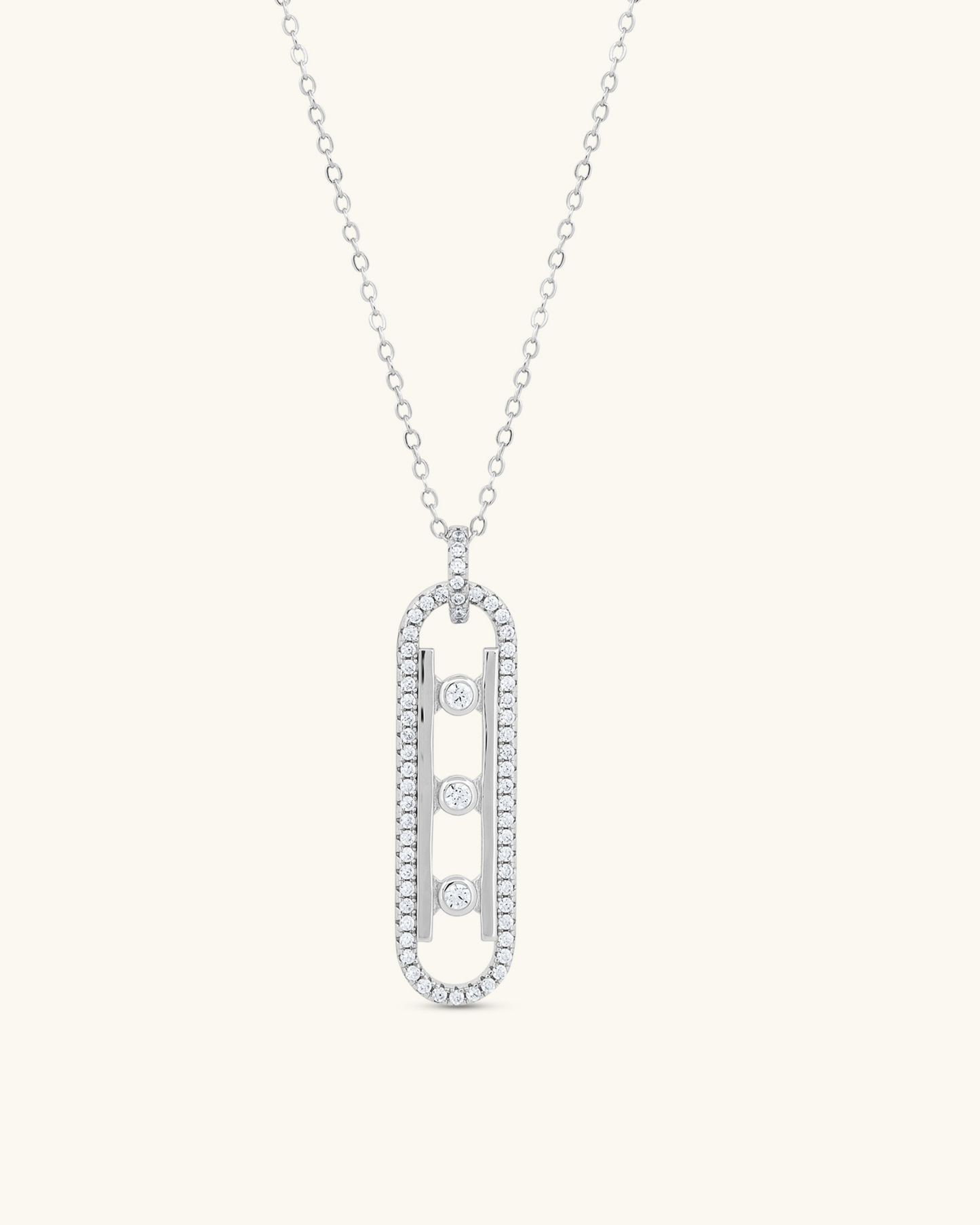 Tri-Stone Balance Necklace