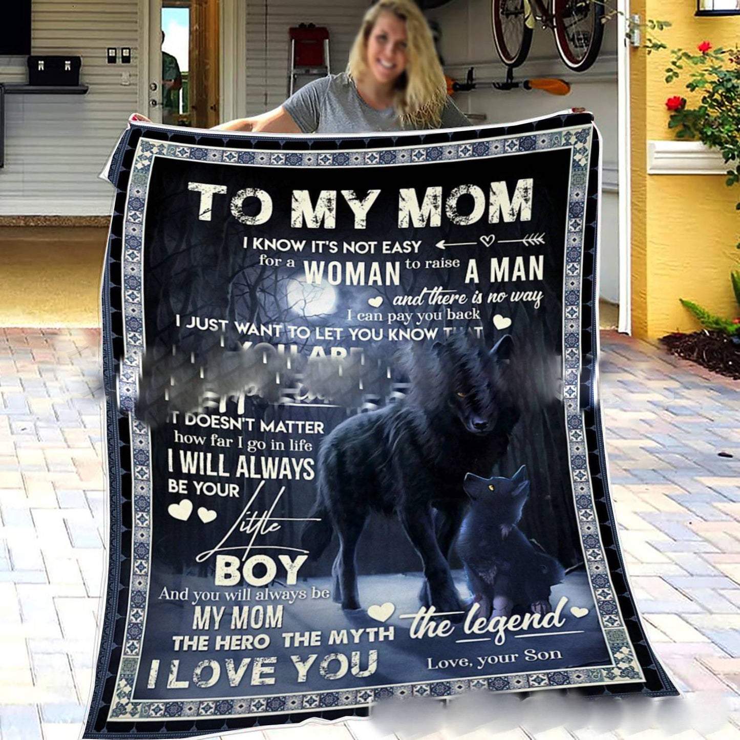 Flannel Lambswool Printed Blanket Envelope Blanket