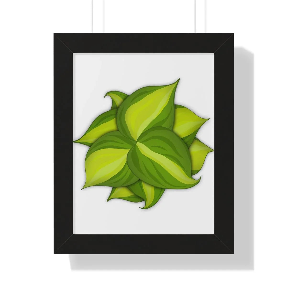Philodendron Brasil Framed Print – Botanical Wall Art