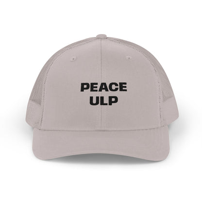 Peace ULP Trucker Cap - Vintage Grey Mesh Snapback Hat