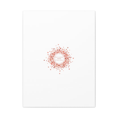 Tiny Heart Confetti Canvas | Matte Stretched Wall Art