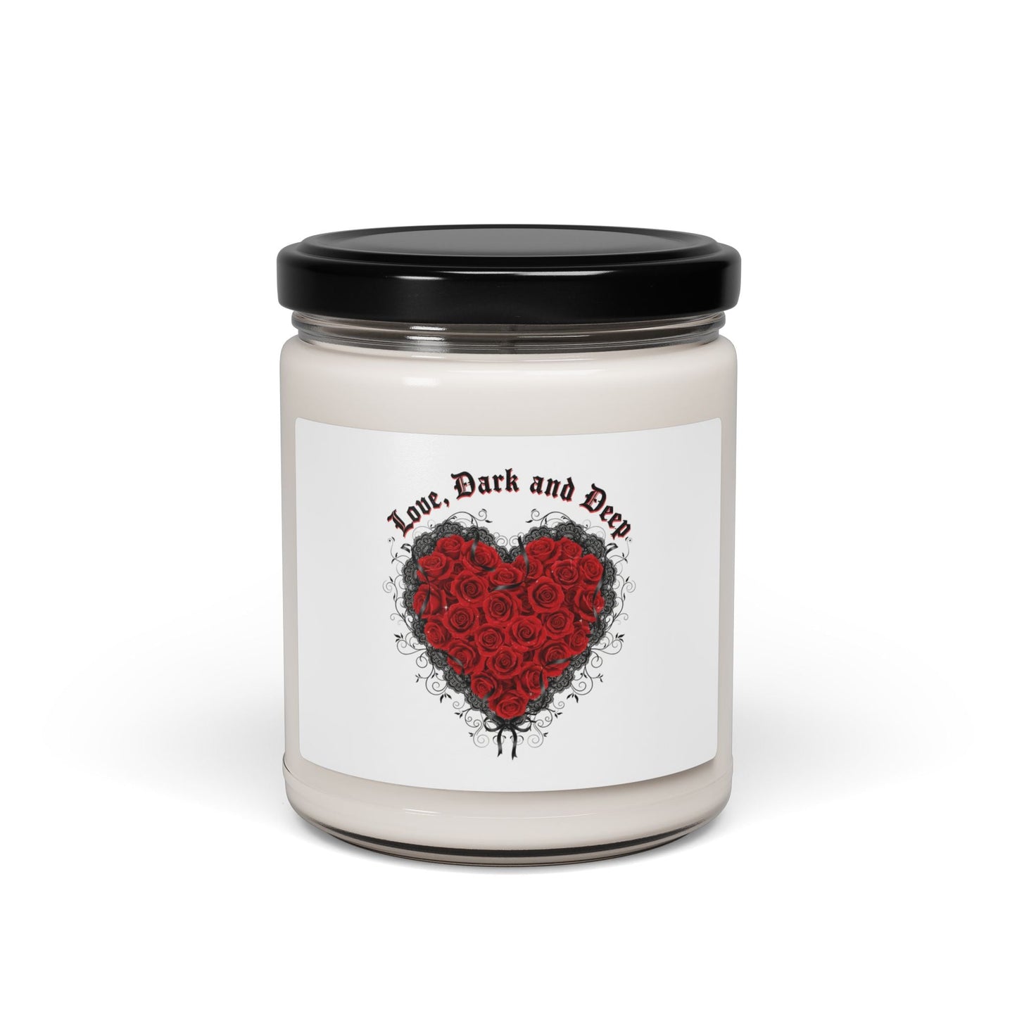 Gothic Romance Heart Candle | Soy Candle, 9oz, 80s Nostalgia New Romantic