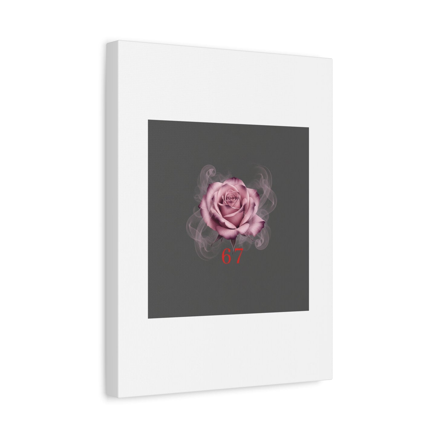 6 7 Valentine's Canvas | Viral Gothic Rose Wall Art | 6 7 Meaning Dark Romance