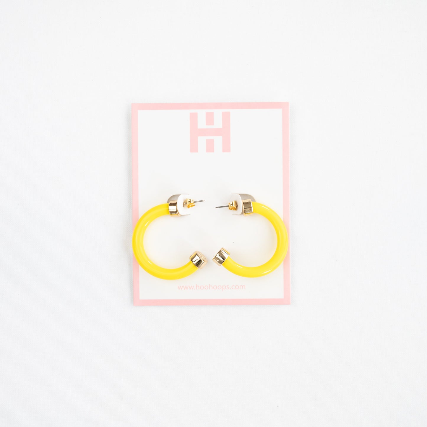 Yellow Mini Hoop Earrings
