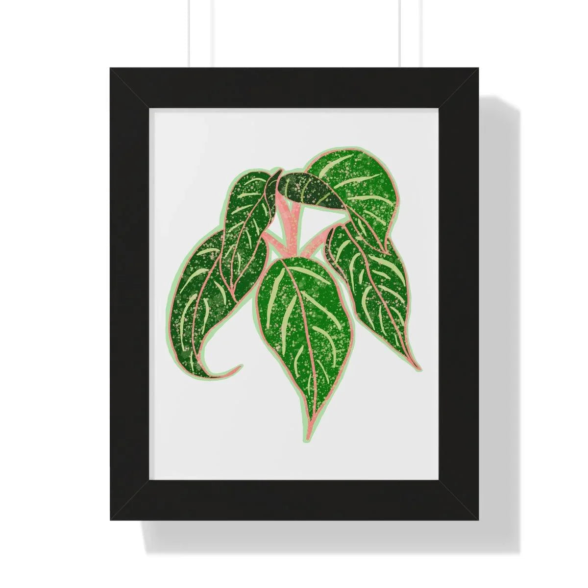 Aglaonema Sparkling Sarah Framed Print – Botanical Wall Art