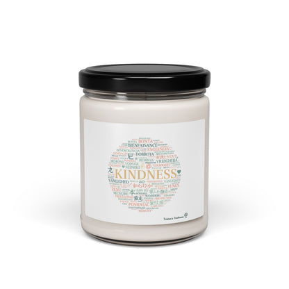 Kindness Word Circle Candle, Soy Scented Jar | Fresh Start Minimalism