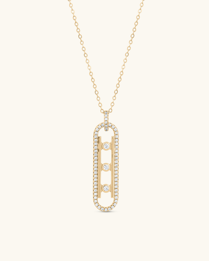 Tri-Stone Balance Necklace