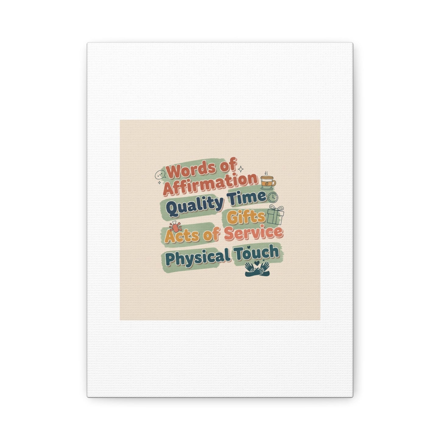 Love Languages List Matte Canvas Wall Art | love language meme, relationship humor