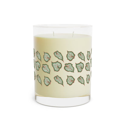 Begonia Pattern Soy Candle 11 oz – Three Scent Options