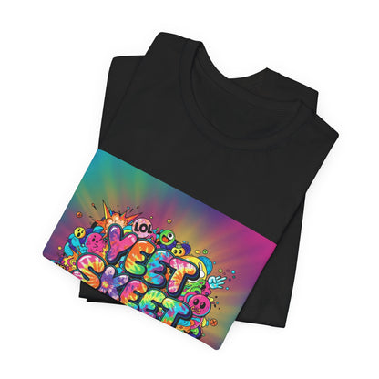 Sweet Sleep Repeat Tee | random slogan shirt, glitch graphic