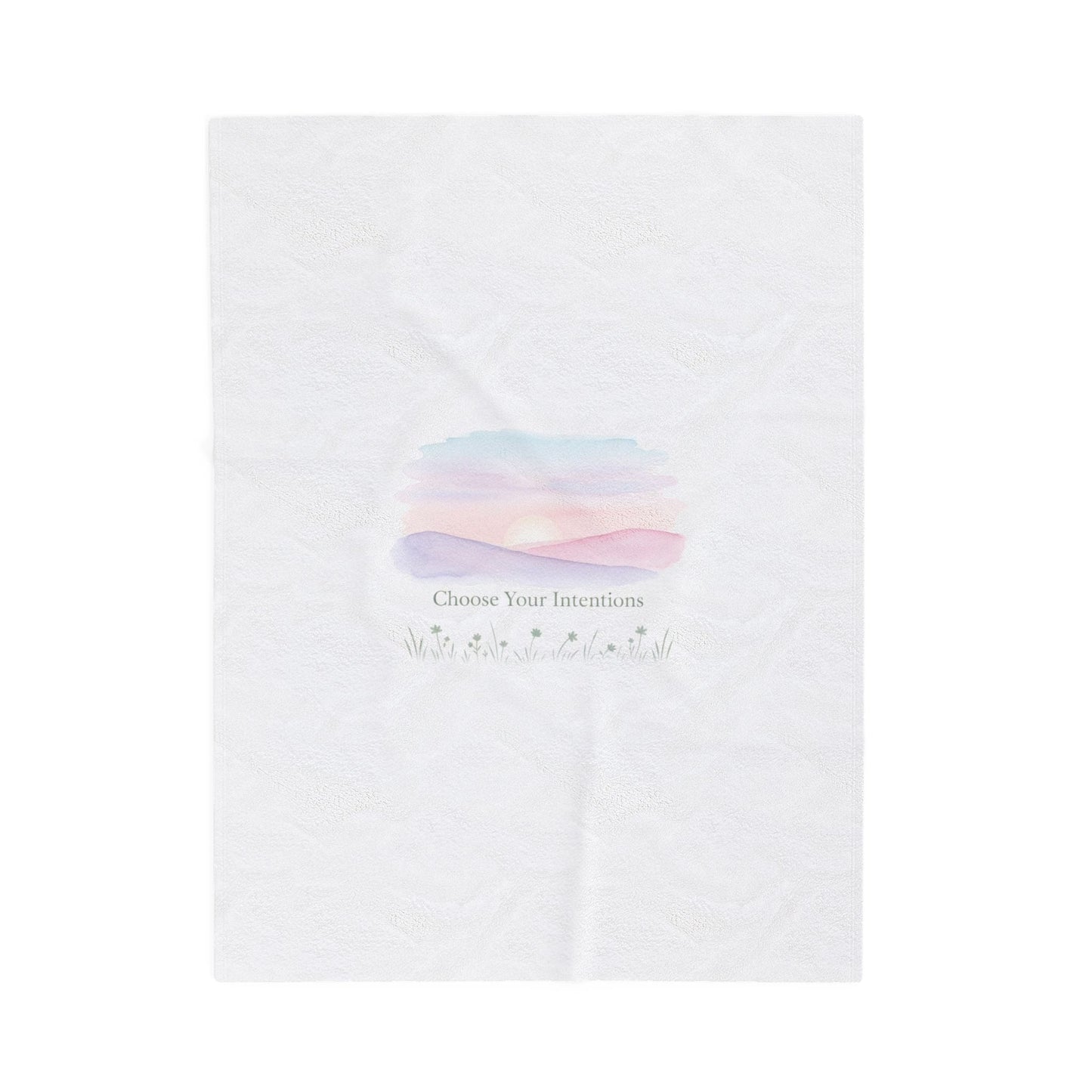 Choose Your Intentions Blanket | intention sticker, gentle resolution art