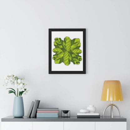 Calathea Yellow Fusion Framed Print – Botanical Wall Art