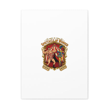 Spectacle of Wonder Circus Art Print, Canvas | Vintage Carnival Design