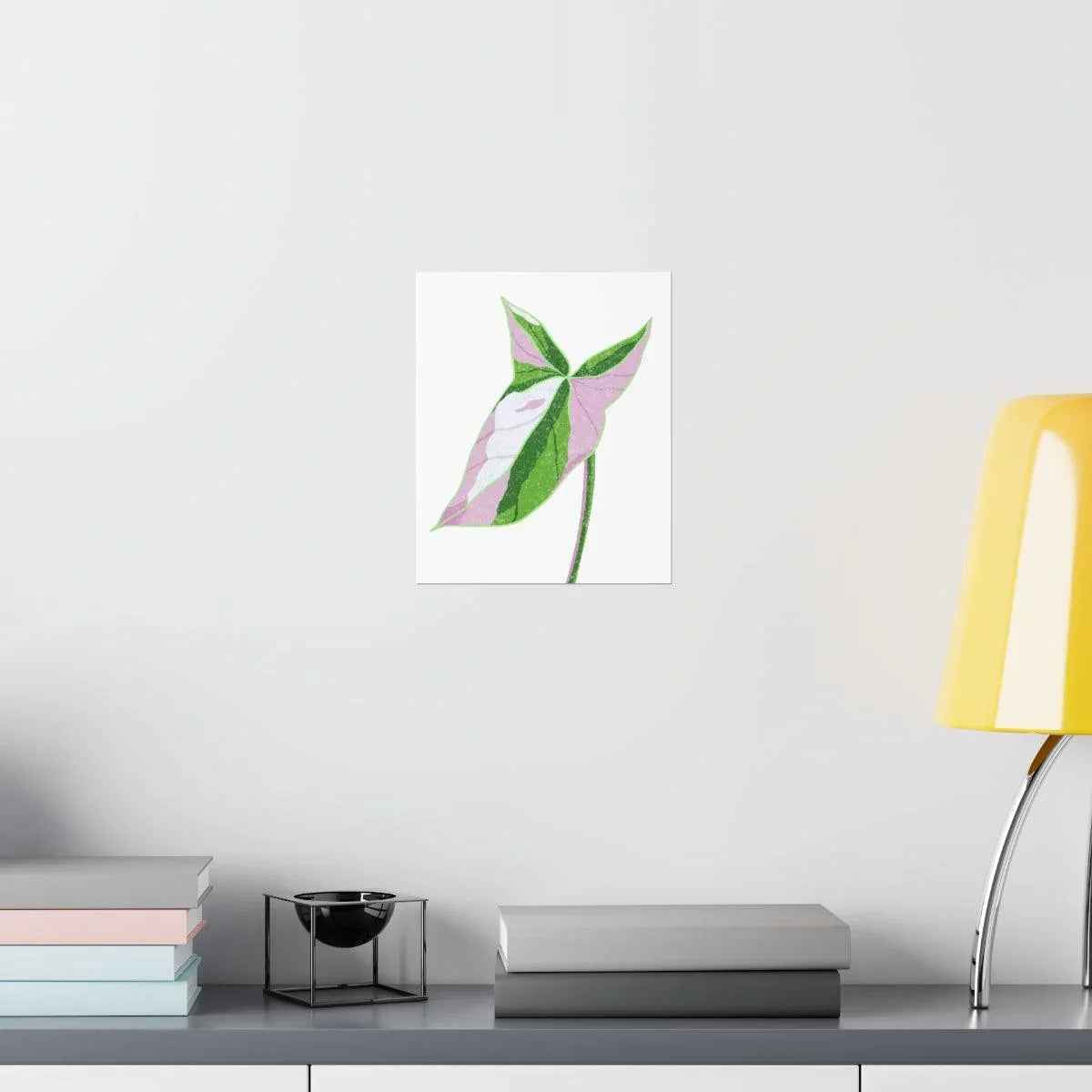 Syngonium Tricolor Botanical Print – Unframed Wall Art