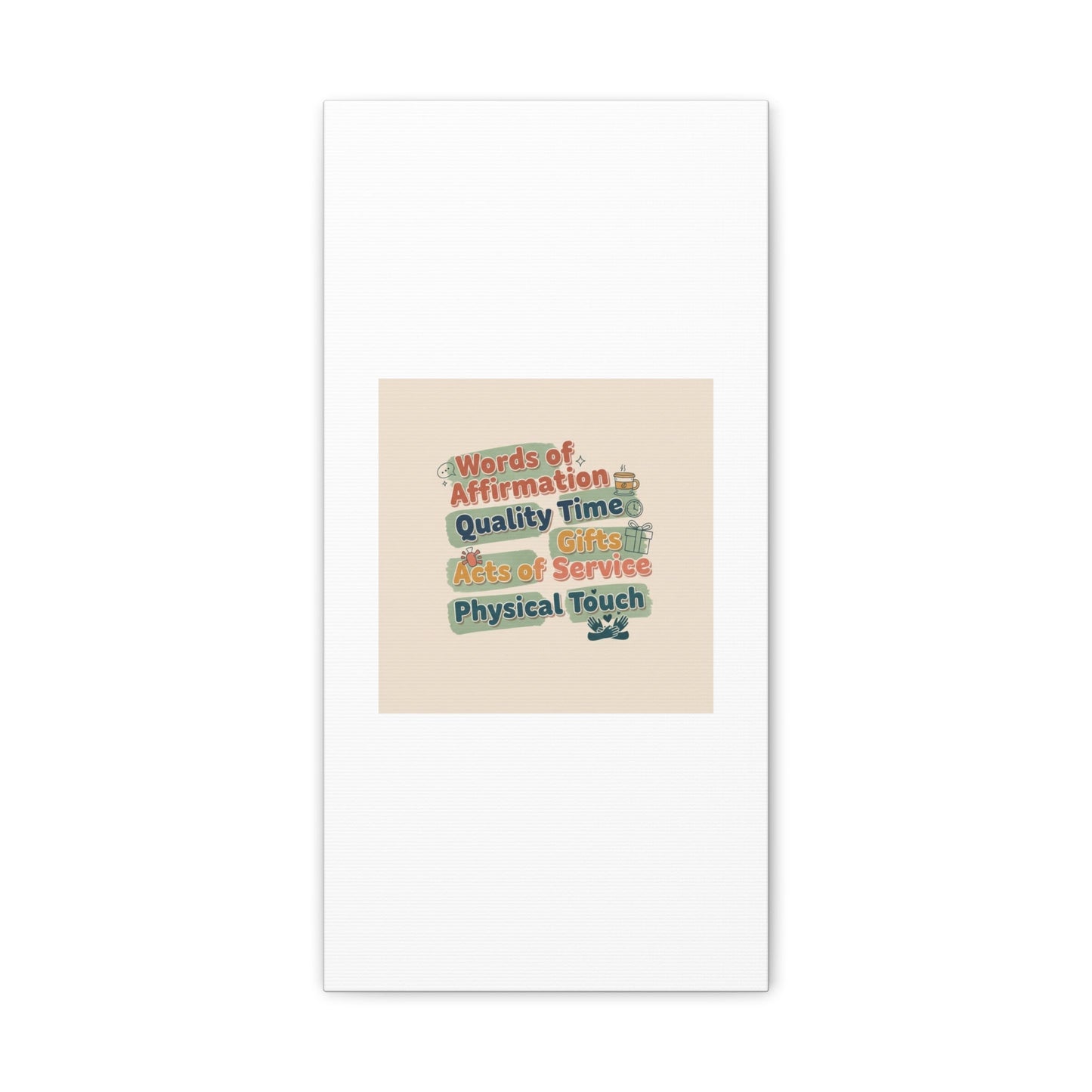 Love Languages List Matte Canvas Wall Art | love language meme, relationship humor