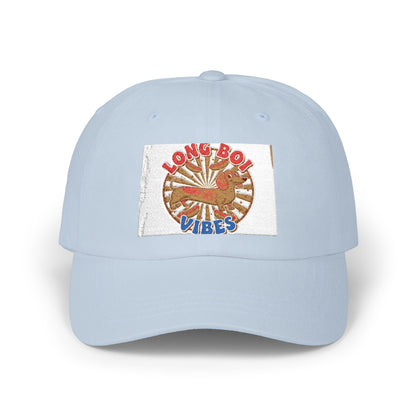 Funny Weiner Dog Meme Classic Dad Cap — Long Boy Graphic