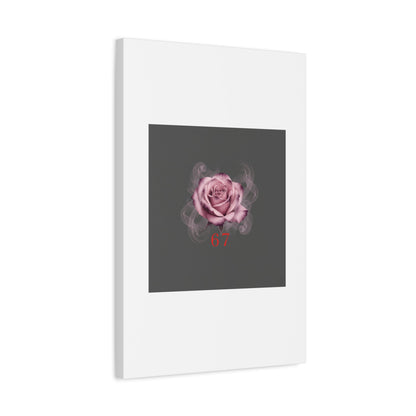 6 7 Valentine's Canvas | Viral Gothic Rose Wall Art | 6 7 Meaning Dark Romance