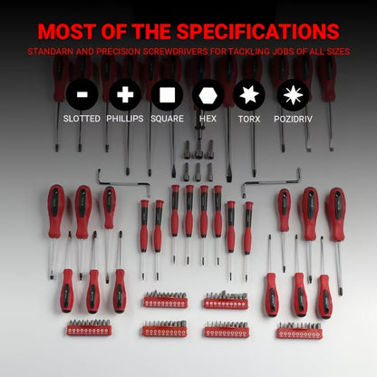 10/100/126/132pcs Magnetic Precision Screwdriver Set with Insulated Tips & Plastic Case - Professional Electronics Repair Kit Suitable for Electronics, Smartphones, Devices, Auto Repair, DIY - Ideal for Daily Use & Holiday Gi