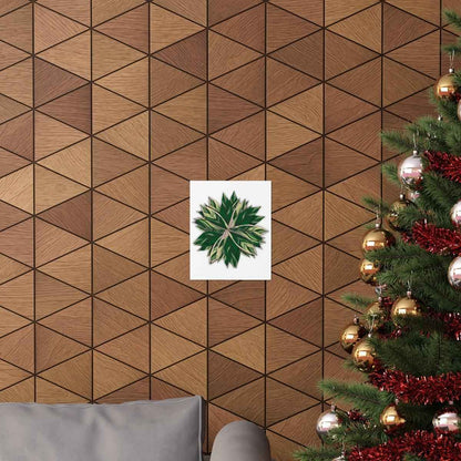 Stromanthe Triostar Botanical Print – Unframed Wall Art