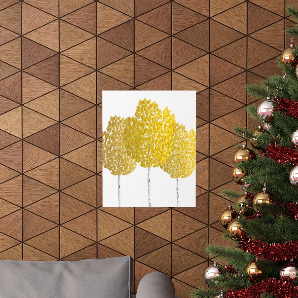Fall Aspen Print – Unframed Wall Art