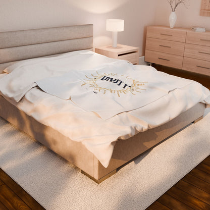 UNITY Velveteen Blanket | sober curious, Dry January mocktail pride