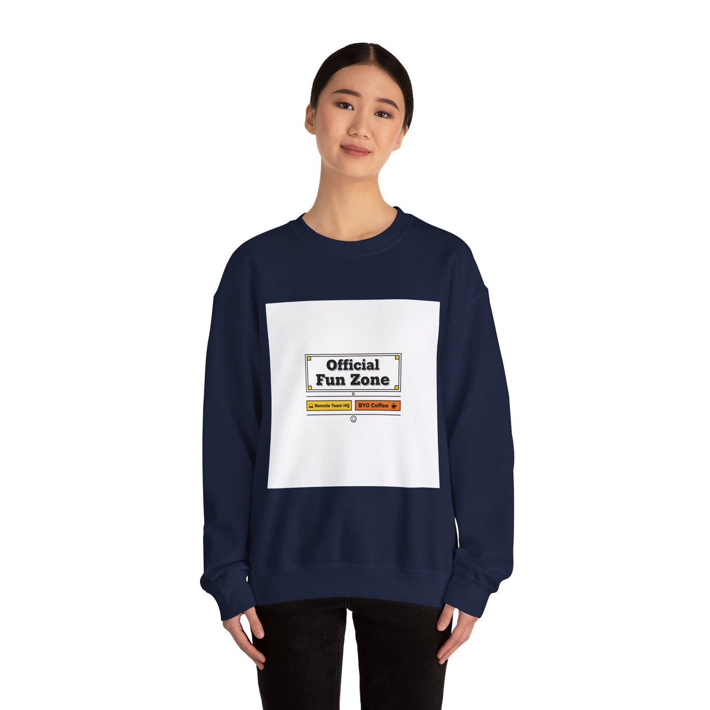 Official Fun Zone Sweatshirt | Office Sign Parody, Workplace Humor