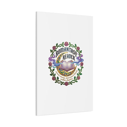 Romantasy Reader Canvas Print | enchanted bookish celestial gothic