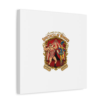 Spectacle of Wonder Circus Art Print, Canvas | Vintage Carnival Design