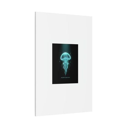 Bioluminescent Jellyfish Art Canvas | Deep Sea Aesthetic, Neon Glow