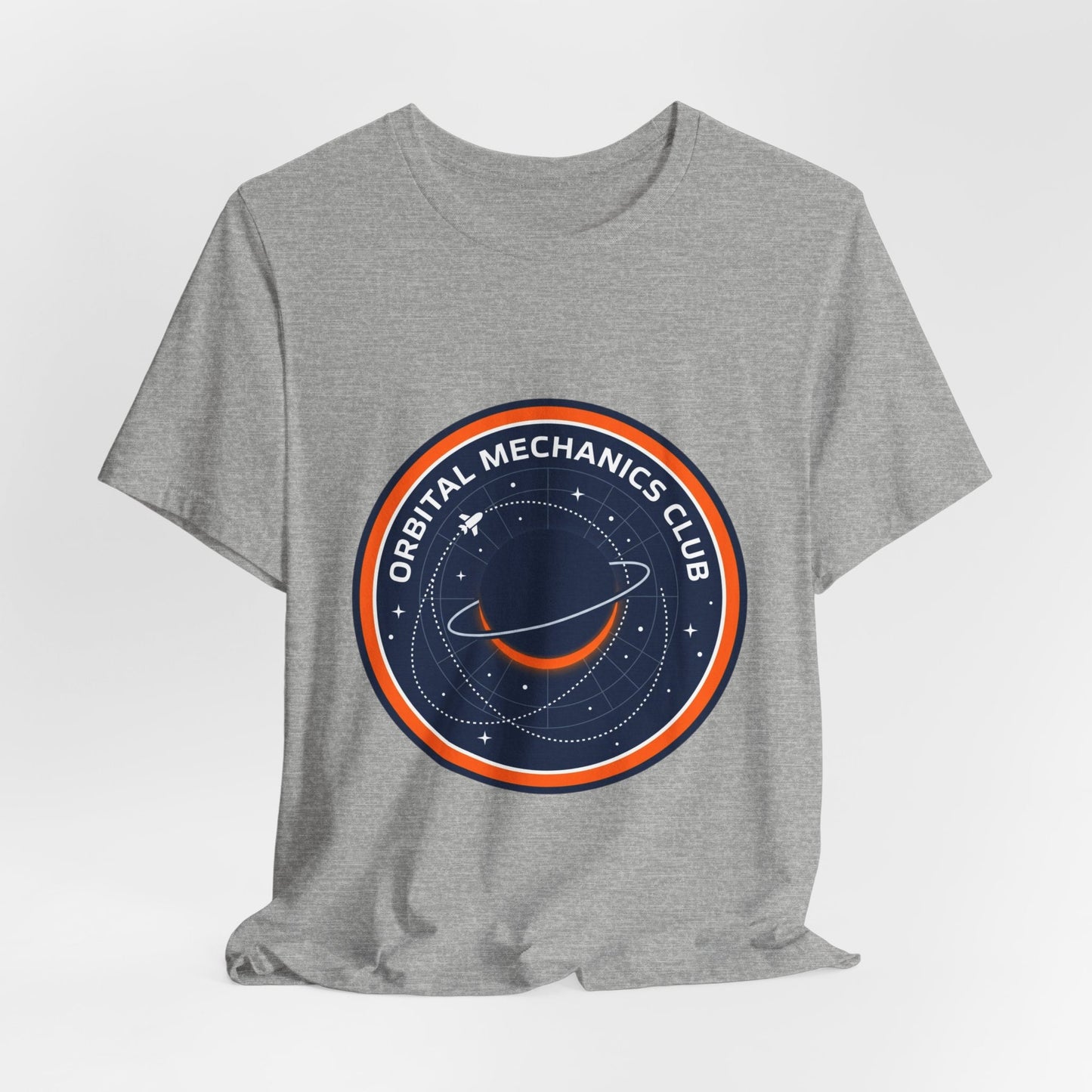Orbital Mechanics Club Tee | mission patch, rocket science nerd