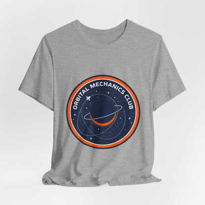 Orbital Mechanics Club Tee | mission patch, rocket science nerd