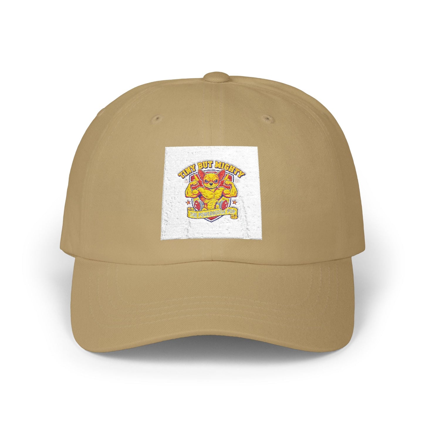 Powerhouse Puppy Funny Dad Cap — Cute Dog Lover Baseball Hat