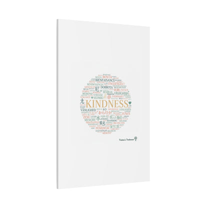 Kindness Word Cloud Canvas | Fresh Start Minimalist Wall Art