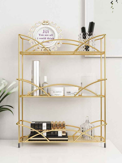 Desktop Storage Shelf Bathroom Free Punching Wall Hanging