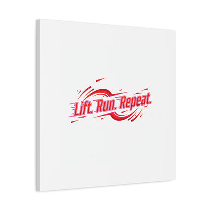 Lift Run Repeat Canvas | Fitness Wall Art, Gym Motivation
