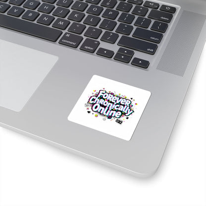 Forever Chronically Online Sticker | internet slang, brainrot meme