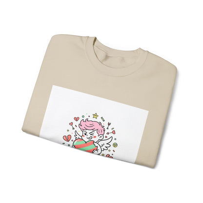 6 7 Weird Cupid Crewneck | Viral Valentine's Sweatshirt | Funny Quirky Love