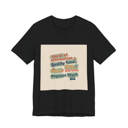 Love Languages Meme T-Shirt | acts of snacks, quiet love, relationship humor
