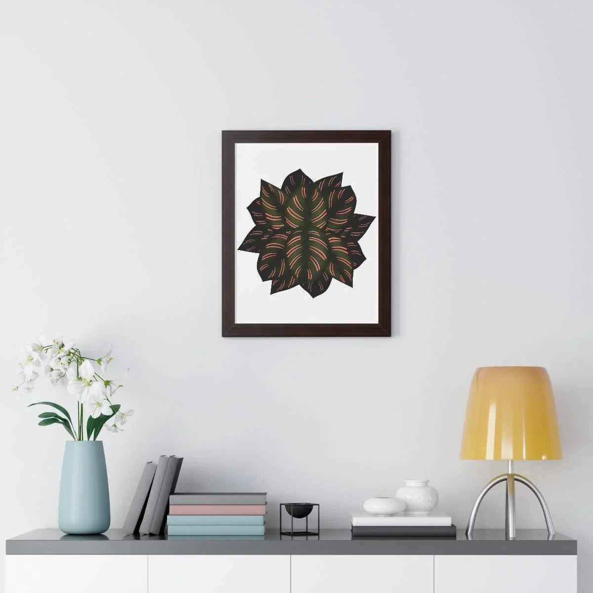 Calathea Pinstripe Framed Print – Botanical Wall Art