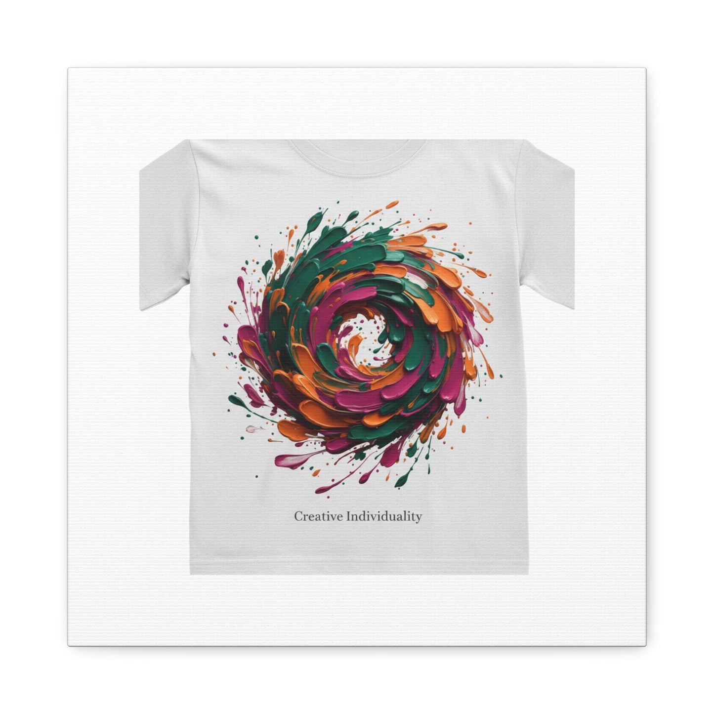 Painterly Abstract Floral Swirl Canvas | Matte Stretched Canvas